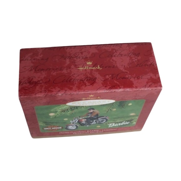 Hallmark Keepsake Ornament Barbie Doll Harley Davidson Motorcycle 2001 QXI8885 - Picture 14 of 15